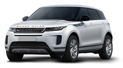 Ein weißer Range Rover Evoque als der Hauptpreis.